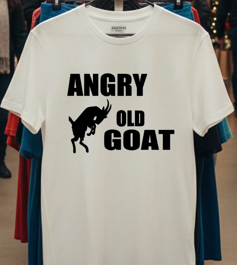 Angry Old Goat Shirt - white-t-shirt Angry Old Goat Shirt White T Shirt