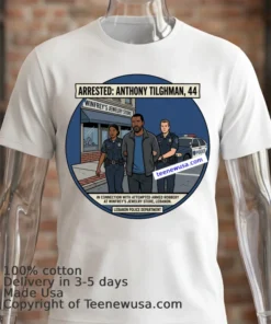 Anthony Tilghman, 44, Was Arrested By Police In Connection With An Attempted Armed Robbery At A Winfrey's Jewelry Store In Lebanon T Shirt