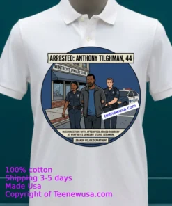 Anthony Tilghman, 44, Was Arrested By Police In Connection With An Attempted Armed Robbery At A Winfrey's Jewelry Store In Lebanon T Shirt