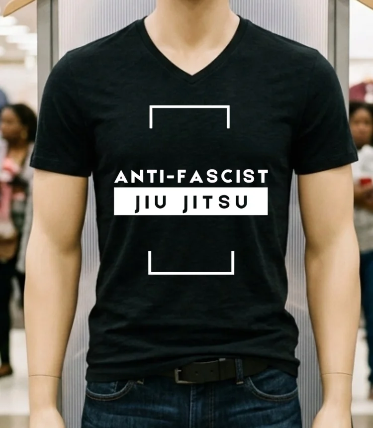 Anti Fascist Jiu Jitsu Shirt - balck-shirt Anti Fascist Jiu Jitsu Shirt Balck Shirt 1
