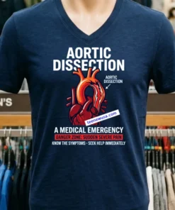 Aortic Dissection And Warnings About The Dangers Of This Disease To Health T Shirt
