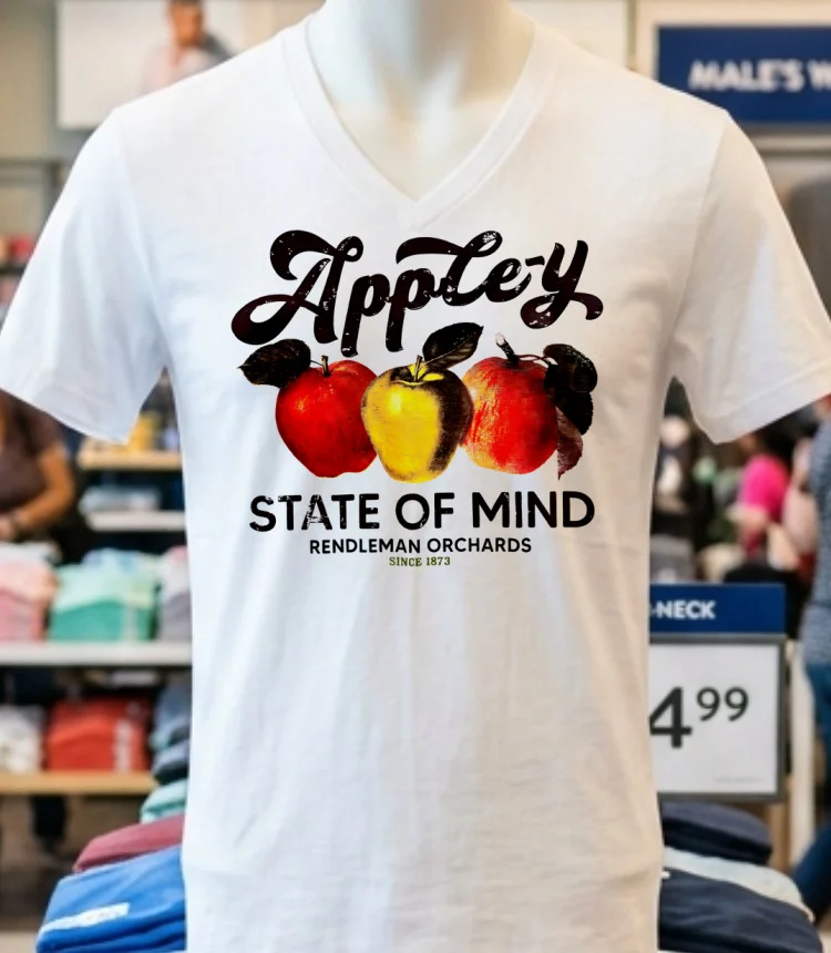 Apple Y State Of Mind Rendleman Orchards Since 1873 Shirt - white-t-shirt Apple Y State Of Mind Rendleman Orchards Since 1873 Shirt White T Shirt 2