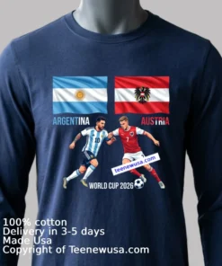 Argentina Vs Austria World Cup 2026 T Shirt