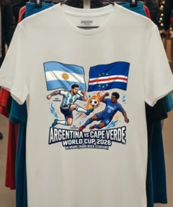 Argentina Vs Cape Verde World Cup 2026 In Miami (Hard Rock Stadium) T Shirt