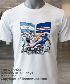 Argentina Vs Cape Verde World Cup 2026 In Miami (Hard Rock Stadium) T Shirt