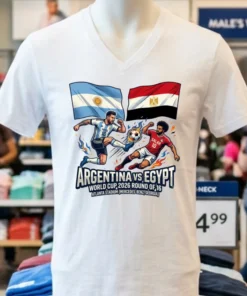 Argentina Vs Egypt In The Round Of 16 Of The 2026 World Cup At Atlanta Stadium (Mercedes Benz, Georgia) T Shirt