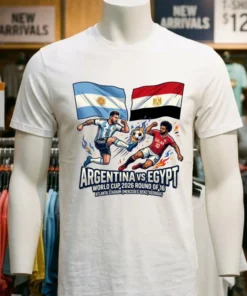 Argentina Vs Egypt In The Round Of 16 Of The 2026 World Cup At Atlanta Stadium (Mercedes Benz, Georgia) T Shirt