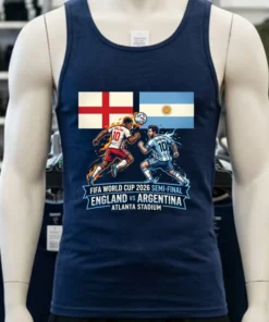 Argentina Vs England In The Fifa World Cup 2026 Semi Final At Atlanta Stadium T Shirt