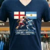 Argentina Vs England In The Fifa World Cup 2026 Semi Final At Atlanta Stadium T Shirt T Shirt Navy Shirt 2