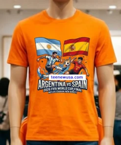 Argentina Vs Spain In The Final Of The 2026 Fifa World Cup At Metlife Stadium In New Jersey New T Shirt
