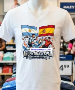 Argentina Vs Spain In The Final Of The 2026 Fifa World Cup At Metlife Stadium In New Jersey New T Shirt