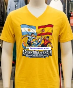 Argentina Vs Spain In The Final Of The 2026 Fifa World Cup At Metlife Stadium In New Jersey New T Shirt
