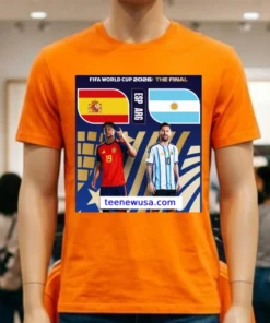 Argentina Vs Spain In The Final Of The 2026 Fifa World Cup T Shirt