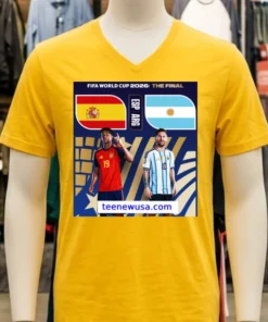 Argentina Vs Spain In The Final Of The 2026 Fifa World Cup T Shirt