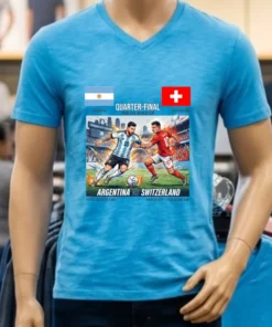 Argentina Vs Switzerland In The Quarter Finals Of The 2026 World Cup T Shirt
