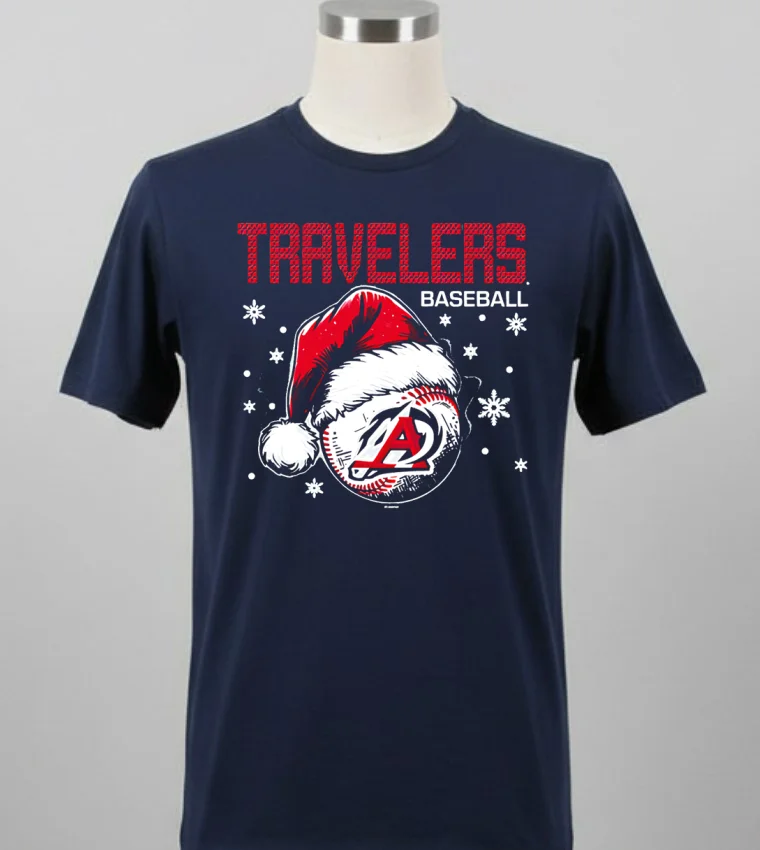 Arkansas Travelers Baseball Christmas Shirt - balck-shirt Arkansas Travelers Baseball Christmas Shirt Balck Shirt