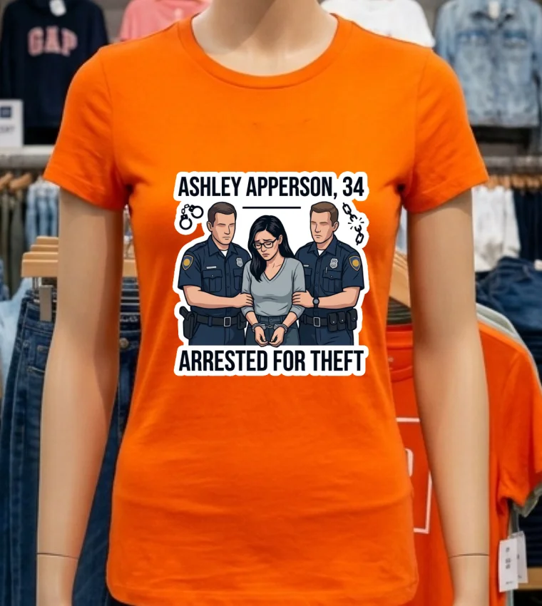 Ashley Apperson 34 From Leechburg Was Arrested By Police For Stealing Nearly 300000 From Ventec Refrigeration T Shirt Orange Shirt 1