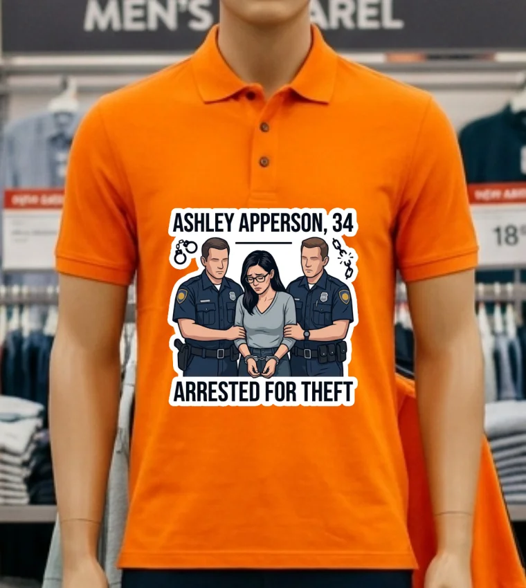 Ashley Apperson 34 From Leechburg Was Arrested By Police For Stealing Nearly 300000 From Ventec Refrigeration T Shirt Orange Shirt