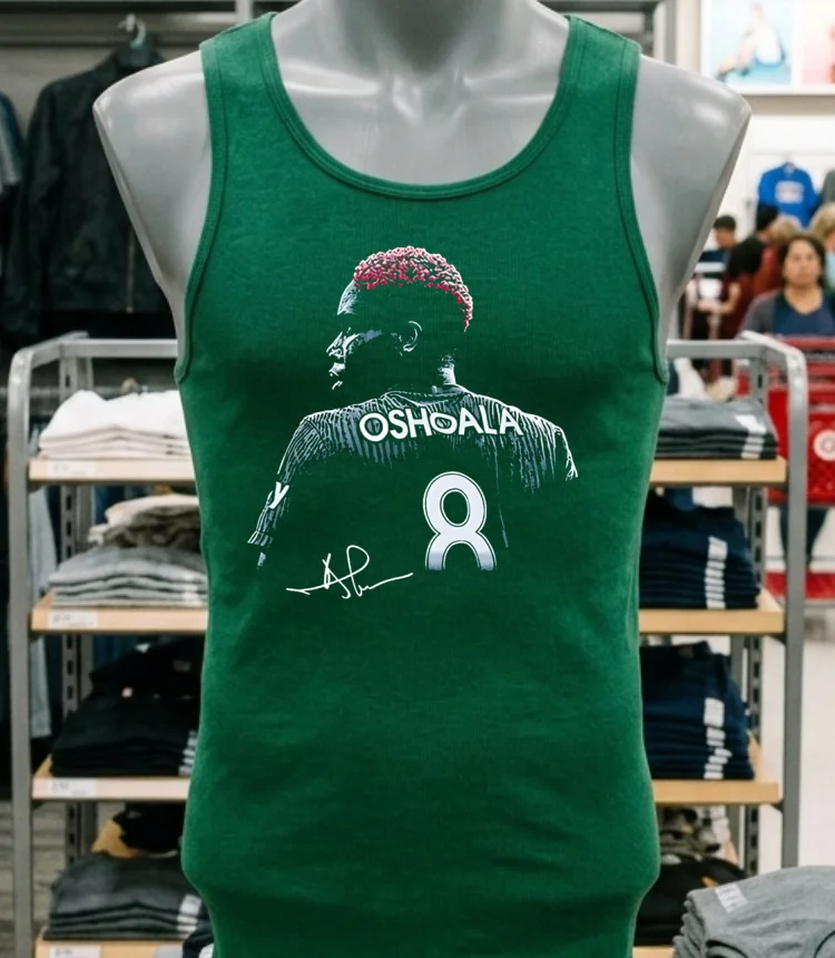 Asisat Oshoala Bay Fc Bitmap Signature Shirt - green-shirt Asisat Oshoala Bay Fc Bitmap Signature Shirt Green Shirt
