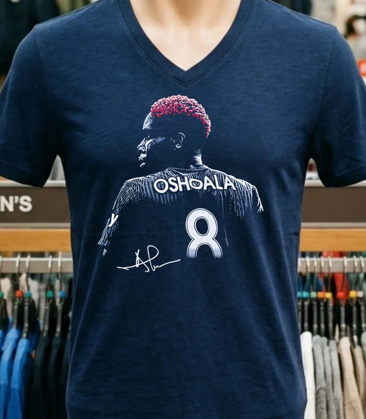 Asisat Oshoala Bay Fc Bitmap Signature Shirt - navy-shirt Asisat Oshoala Bay Fc Bitmap Signature Shirt Navy Shirt 1