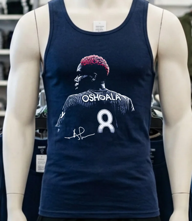 Asisat Oshoala Bay Fc Bitmap Signature Shirt Navy Shirt