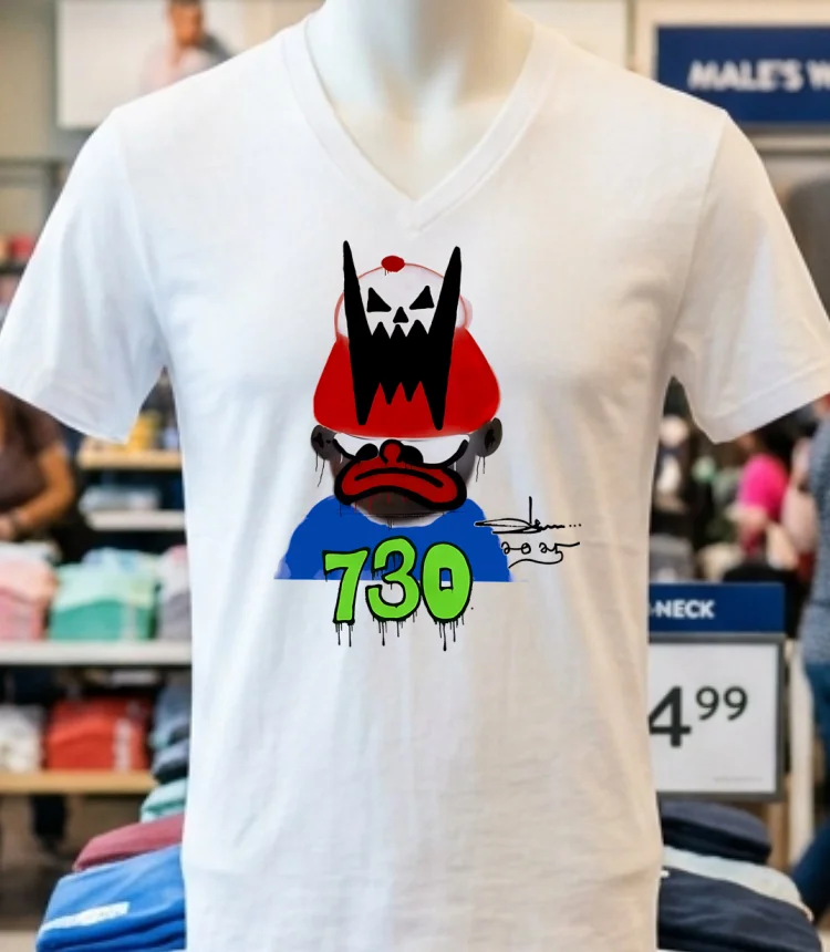 Asspizza X Slawn 730 Shirt - white-t-shirt Asspizza X Slawn 730 Shirt White T Shirt 2