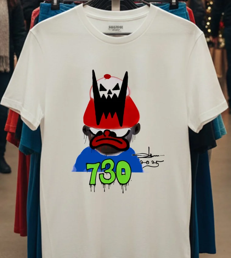 Asspizza X Slawn 730 Shirt - white-t-shirt Asspizza X Slawn 730 Shirt White T Shirt