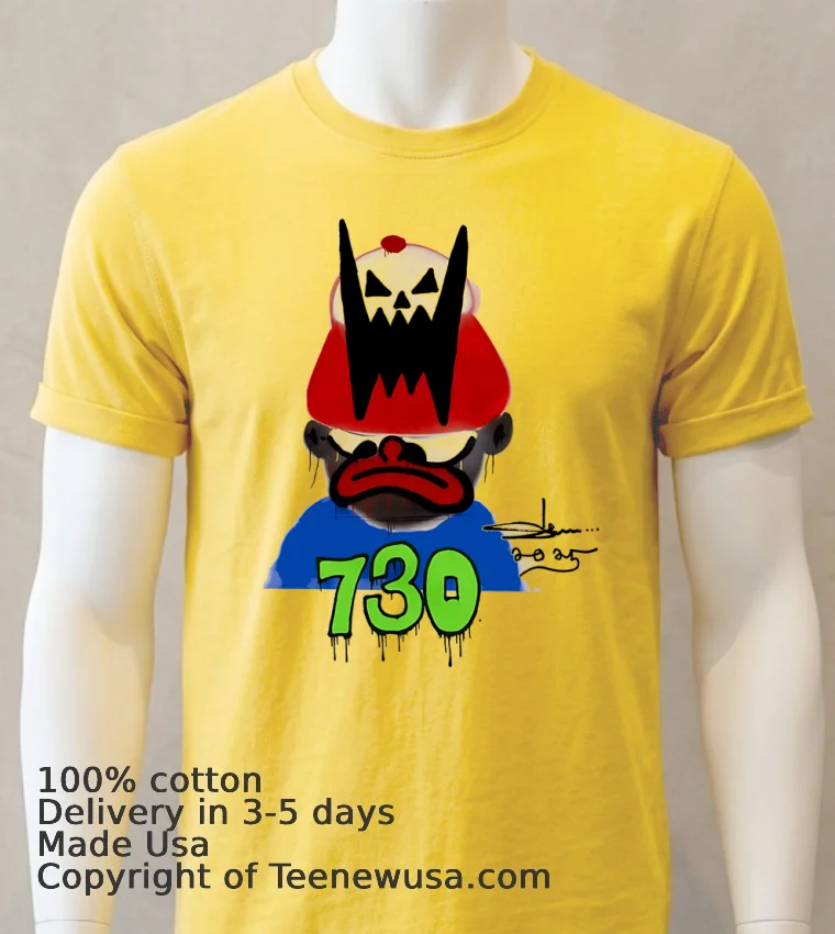 Asspizza X Slawn 730 Shirt - yellow-t-shirt Asspizza X Slawn 730 Shirt Yellow T Shirt
