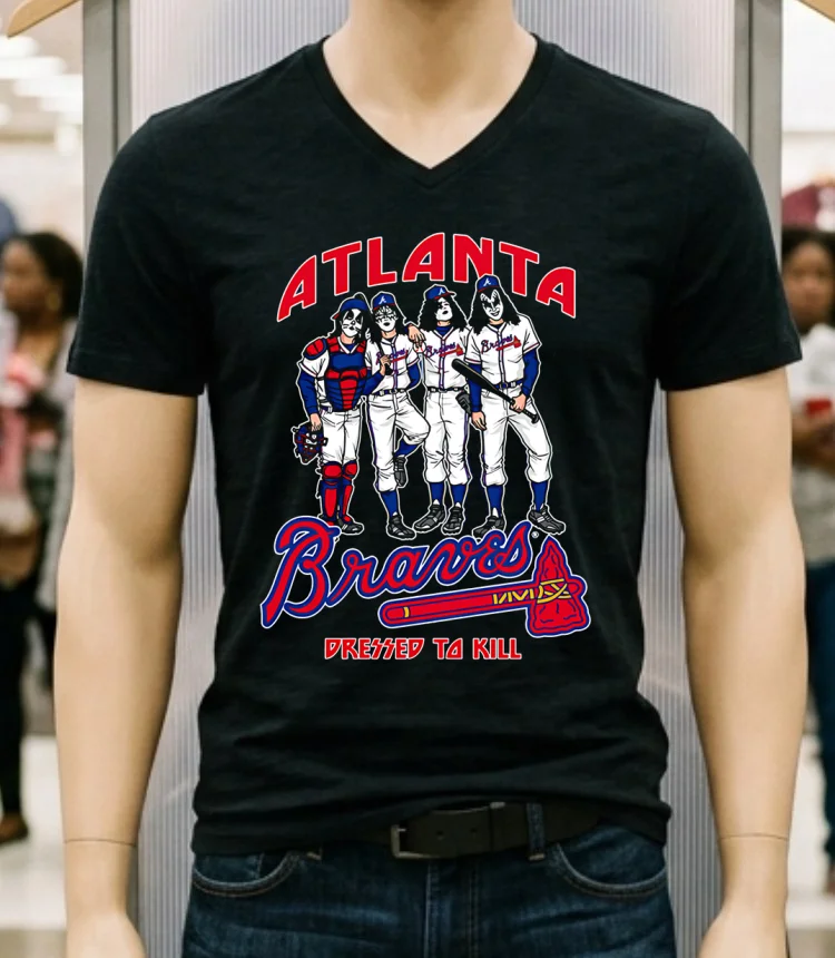 Atlanta Braves Dressed To Kill Shirt Balck Shirt 1
