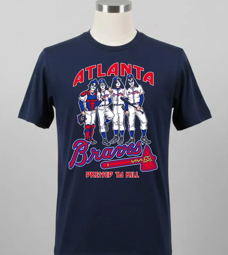 Atlanta Braves Dressed To Kill Shirt - balck-shirt Atlanta Braves Dressed To Kill Shirt Balck Shirt