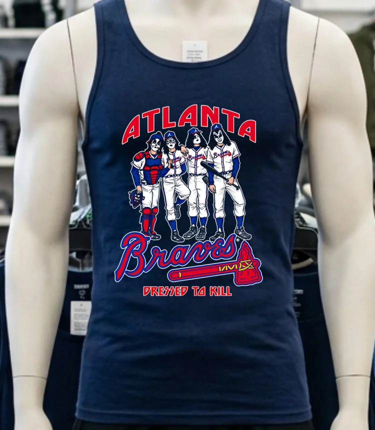 Atlanta Braves Dressed To Kill Shirt Navy Shirt