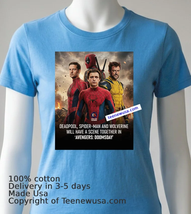 Avengers Doomsday 2026 T Shirt - blue-shirt Avengers Doomsday 2026 T Shirt Blue Shirt
