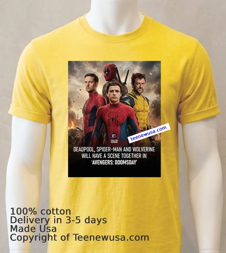 Avengers Doomsday 2026 T Shirt - yellow-t-shirt Avengers Doomsday 2026 T Shirt Yellow T Shirt