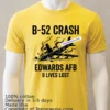 B 52 Stratofortress Crash At Edwards Air Force Base T Shirt Yellow T Shirt