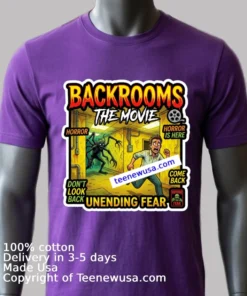 Backrooms Movie T Shirt Purple Shirt