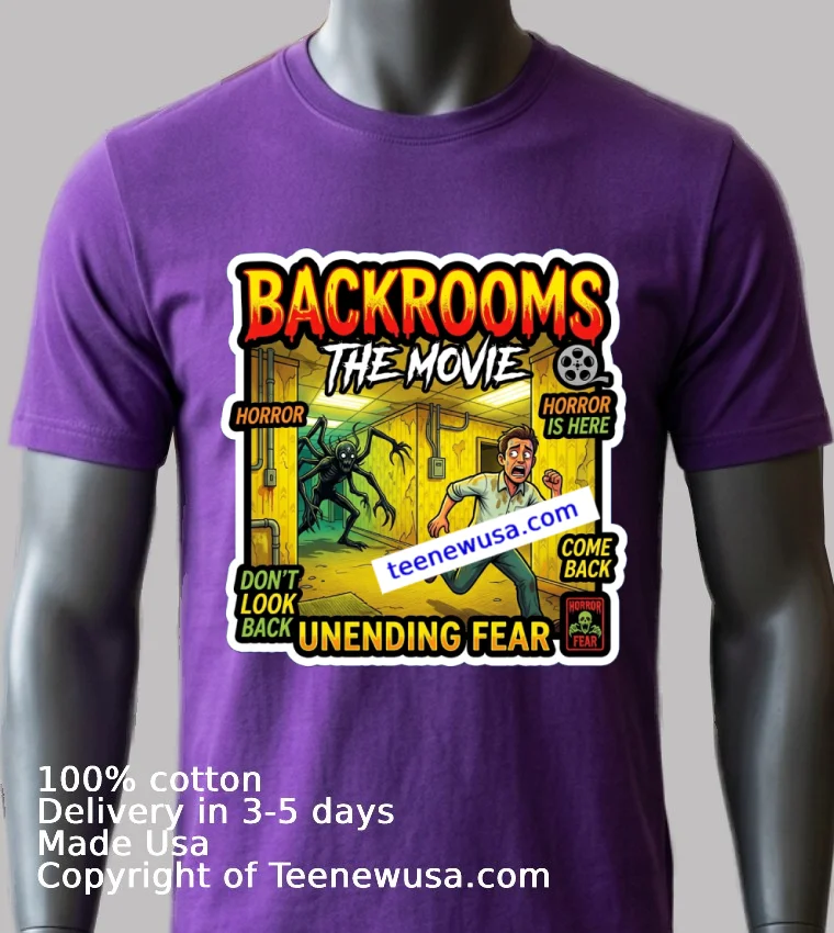 Backrooms Movie T Shirt - purple-shirt Backrooms Movie T Shirt Purple Shirt