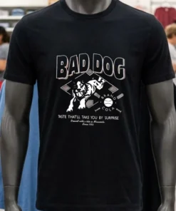 Bad Dog Brand Cola Red 90S Baseball Soda Usa Shirt