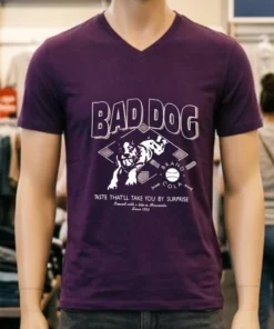 Bad Dog Brand Cola Red 90S Baseball Soda Usa Shirt
