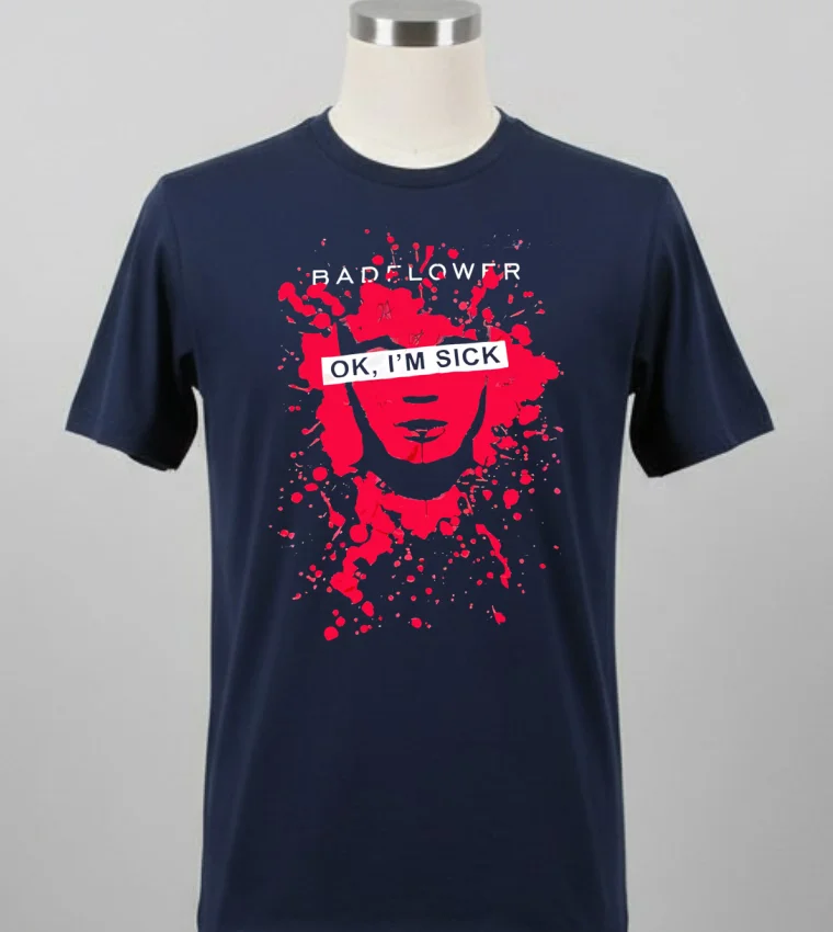 Badflower Ok I M Sick Shirt - balck-shirt Badflower Ok Im Sick Shirt Balck Shirt