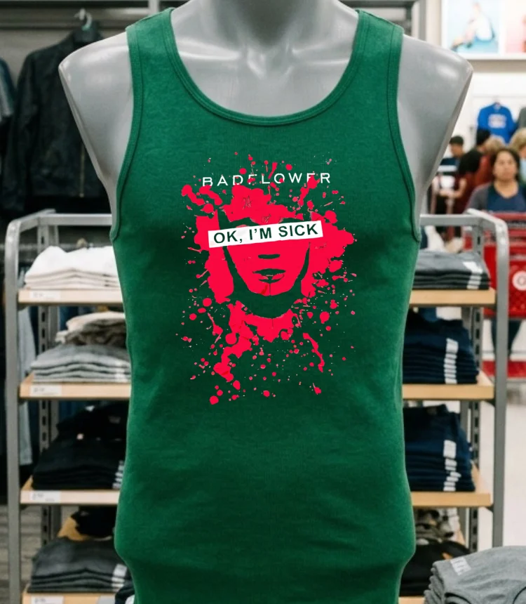 Badflower Ok I M Sick Shirt - green-shirt Badflower Ok Im Sick Shirt Green Shirt