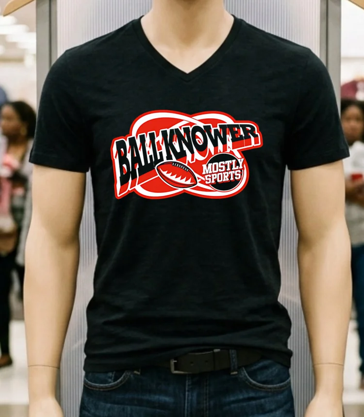 Ball Knower Mostly Sports Logo Shirt - balck-shirt Ball Knower Mostly Sports Logo Shirt Balck Shirt 1