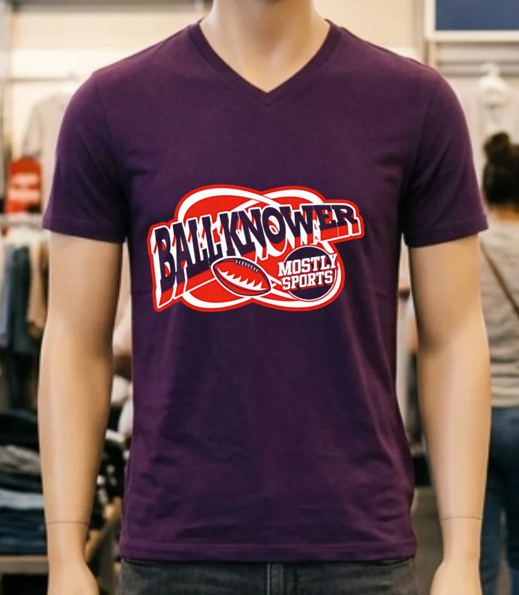Ball Knower Mostly Sports Logo Shirt - purple-shirt Ball Knower Mostly Sports Logo Shirt Purple Shirt