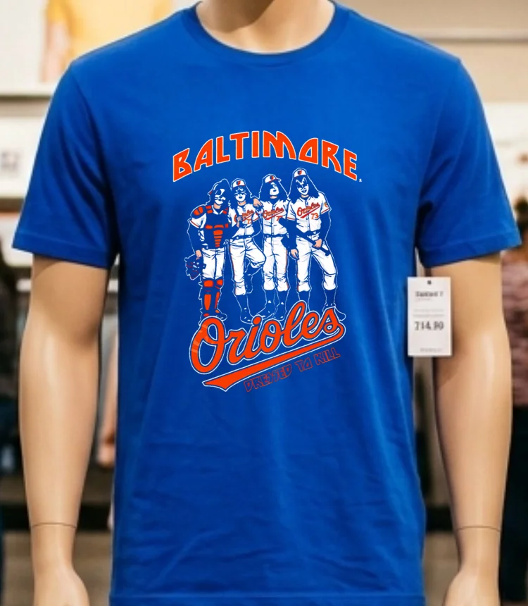 Baltimore Orioles Dressed To Kill Black Shirt - blue-shirt Baltimore Orioles Dressed To Kill Black Shirt Blue Shirt