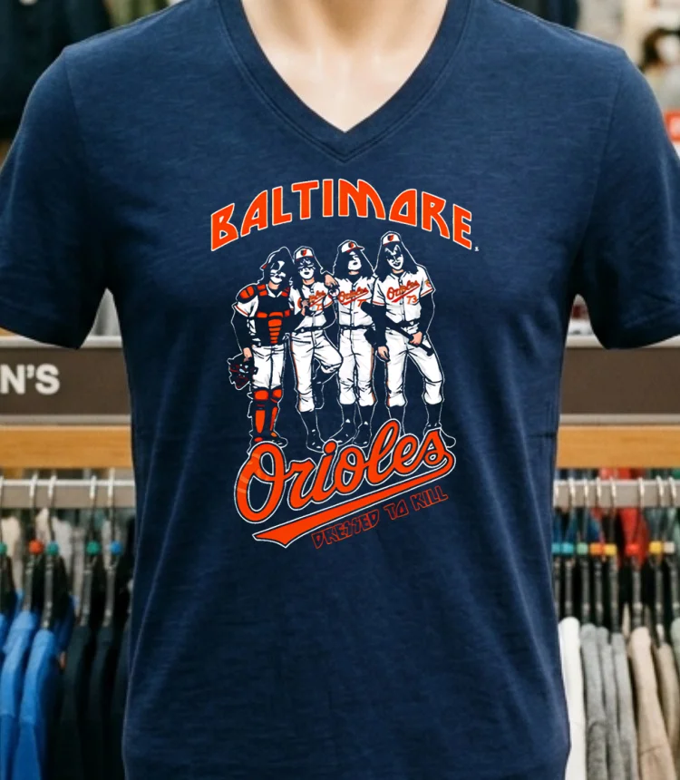 Baltimore Orioles Dressed To Kill Black Shirt - navy-shirt Baltimore Orioles Dressed To Kill Black Shirt Navy Shirt 1