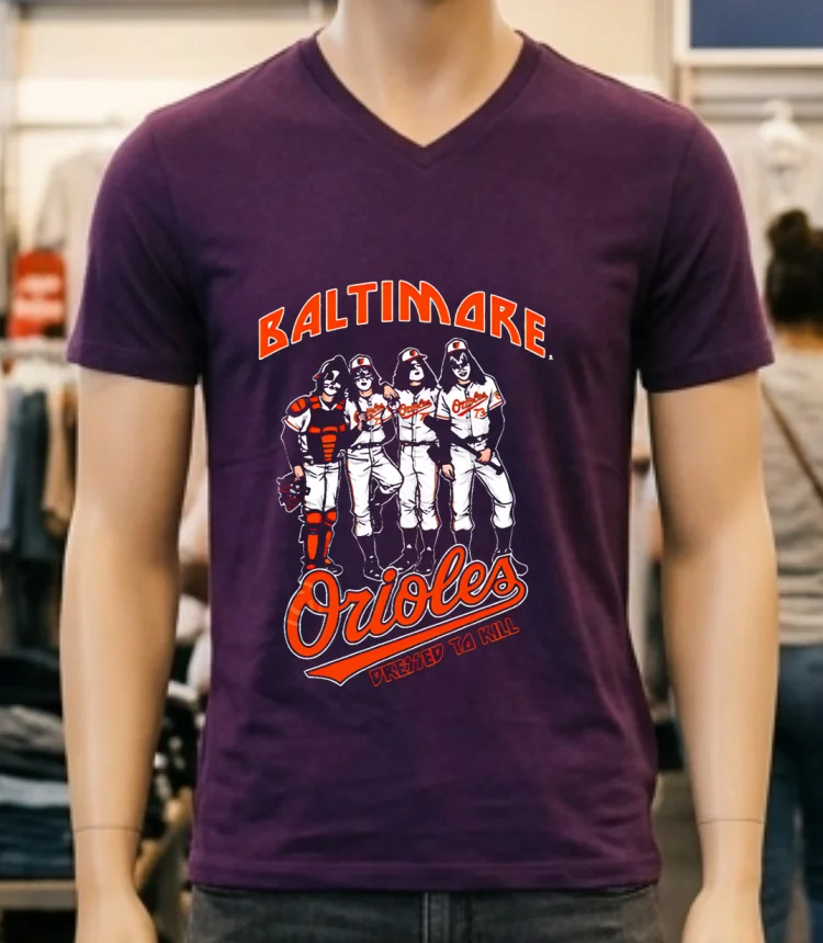 Baltimore Orioles Dressed To Kill Black Shirt Purple Shirt