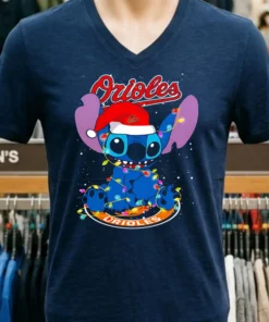 Baltimore Orioles Noel Stitch Baseball Christmas Shirt