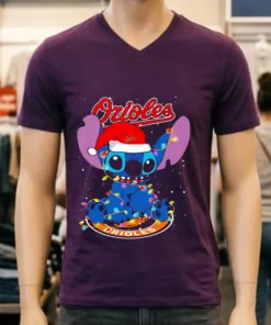 Baltimore Orioles Noel Stitch Baseball Christmas Shirt
