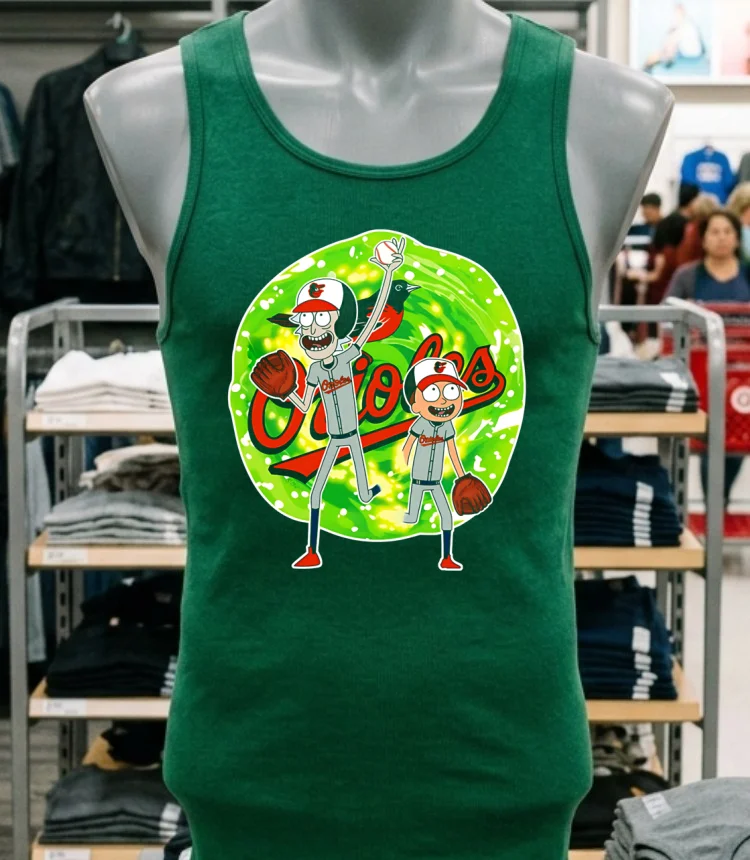 Baltimore Orioles Rick And Morty Baseball Shirt Green Shirt