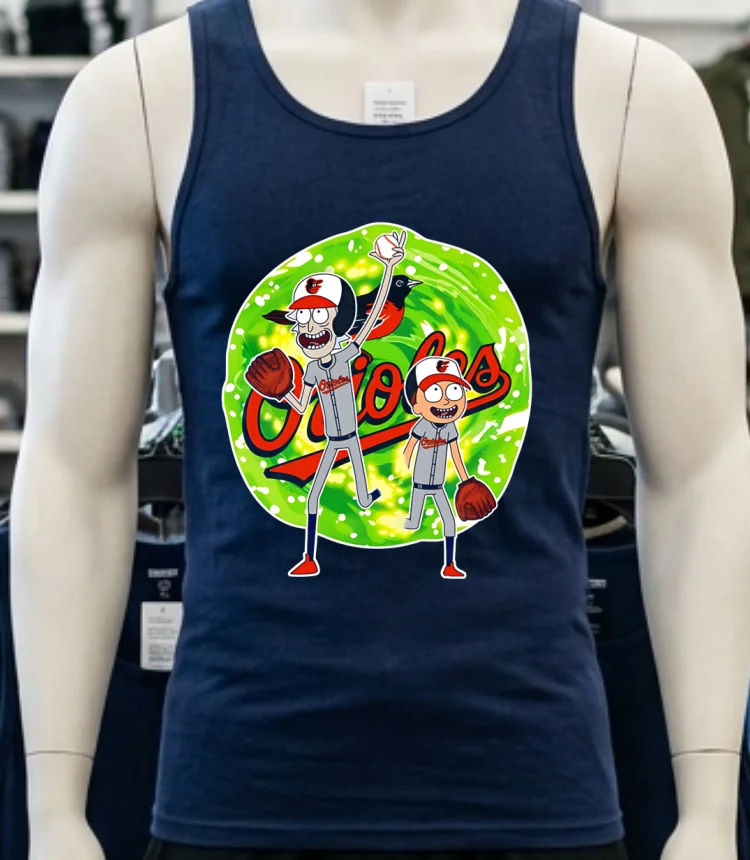 Baltimore Orioles Rick And Morty Baseball Shirt - navy-shirt Baltimore Orioles Rick And Morty Baseball Shirt Navy Shirt