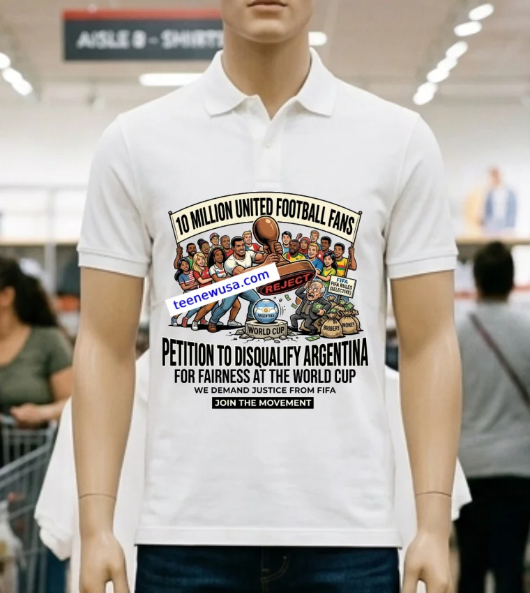 Ban Argentina From Fifa World Cup Meme T Shirt - white-t-shirt Ban Argentina From Fifa World Cup Meme T Shirt White T Shirt 2